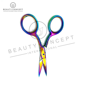 Tijeras para Cutículas de Acero Inoxidable con Recubrimiento Multicolor, Beauty Concept International, Calidad Premium, Puntas Afiladas y Cuchillas Rectas - Product Image 3