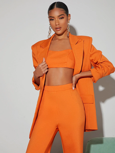 Fabricant professionnel Premium élégant magnifique magnifique simple poitrine femmes Blazers formel - Product Image 5