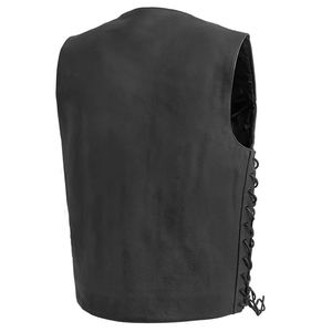 Offre Spéciale hommes en cuir moto gilet sur mesure élégant à la mode décontracté hiver tenue course maillot inspiré gilet - Product Image 2