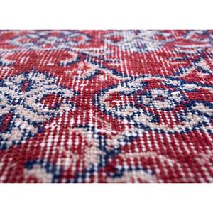 Tapis en laine noués à la main de grande taille, style vintage, motif médaillon rouge et orange, pour salon ou couloir - Pae-2243 - Product Image 3