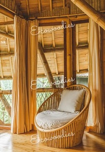 Silla relajante de bambú de ratán, nuevo modelo moderno para restaurantes al aire libre, salas de estar, casas de campo, pasillos, jardín, parque, dormitorio - Product Image 4