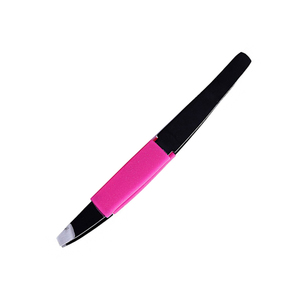 แหนบถอนคิ้วสแตนเลสสีดำแบบปรับแต่งได้4 "ชนิดปลายแหลมสำหรับกำจัดขนที่หน้าผาก - Product Image 3