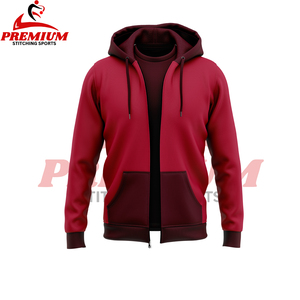 Personalizado Zip up Hoodie Hombres Casual Otoño e Invierno Algodón Cremallera Hoodie Jumper Hoodie Hombres - Product Image 1