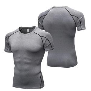 Camiseta de compresión de entrenamiento para hombre, camiseta interior atlética de capa Base de gimnasio de secado rápido, Camiseta deportiva - Product Image 5