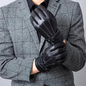 Guantes de moda para hombres 2025 Guantes de mejor diseño más vendidos Estilo único Guantes de cuero de alta calidad de Pakistán - Product Image 5