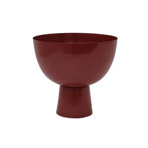 Cuenco para servir alimentos de forma redonda de madera esmaltada amarilla Acabado marrón para cuencos para servir de cocina y mesa y cuencos decorativos - Product Image 3