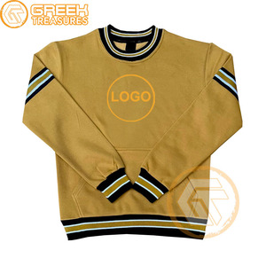 Sudadera de lana de algodón Alfa de alta calidad bordada Phi Fraternity Sorority diseño transpirable pulóver cultivo personalizado hombres - Product Image 3