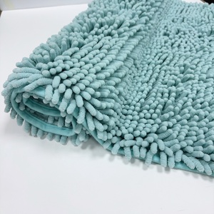 ไมโครไฟเบอร์อ่อนหนาห้องน้ําพรม Chenille เสื่อซักได้พรมดูดซับพื้นซุปเปอร์ดูดซับ - Product Image 1