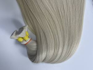 Venta caliente extensiones a granel cabello virgen Remy vietnamita de alta calidad de color rubio de la empresa Nasa - Product Image 5