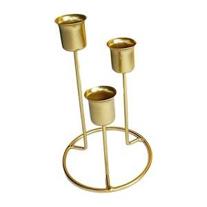 Candelabro de Latón Pulido Hecho a Mano con Diseño Personalizado para Decoración del Hogar, Uso Navideño por M/S SHAAD HANDICRAFTS - Product Image 4