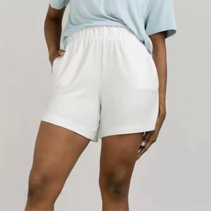 Pantalones cortos de mujer informales modelo suave y elegante OEM: moda versátil y ecológica para uso diario fabricados en Pakistán por HUG - Product Image 5