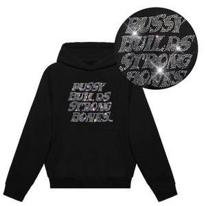 Vêtements 2025 pour fabricants : Streetwear d'hiver épais brodé de strass, avec logo personnalisé, poche surdimensionnée, 100% Coton - Product Image 6