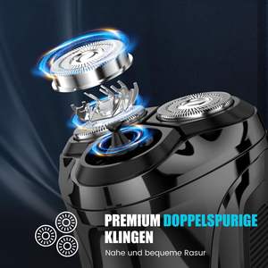 Rasoir Électrique Rechargeable pour Hommes, Étanche IPX7, Utilisation Humide et Sèche, Tondeuse à Barbe, Écran LED, Boîte de Rangement de Voyage avec Verrouillage - Product Image 6