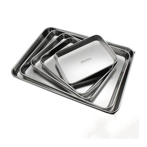 ถาดสี่เหลี่ยมสแตนเลสสำหรับเสิร์ฟอาหาร ทนทาน ใช้ซ้ำได้ ใช้งานด้วยมือ เหมาะสำหรับโรงพยาบาล ใช้ในงานผ่าตัด อเนกประสงค์ ทนความร้อนสูง ได้รับมาตรฐาน CE - Product Image 3