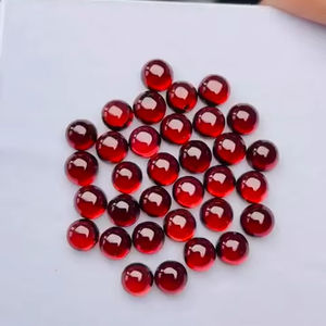 Granate natural Cabujón redondo Piedras preciosas sueltas Brillo de calidad AAA Corte perfecto Pulido y puesta a disposición a precio barato - Product Image 1