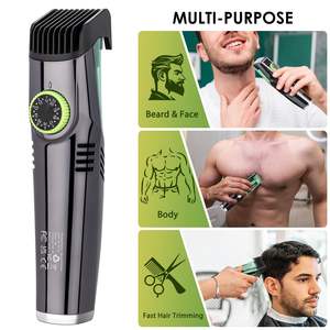 Recortadora de Barba para Hombre con Aspiradora Integrada, 20 Estilos Ajustables, Cortadora de Bigote, Patillas y Vello Facial, Alimentación por Batería USB - Product Image 5