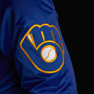 Premium Starter Brewers Chaqueta de satén para la comodidad elegante Chaqueta de cervecero de satén Ropa de arranque elegante Prendas de abrigo de cerveceros de moda - Product Image 5