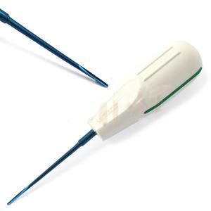 Juego de Instrumentos dentales recubiertos de titanio azul de 8 piezas, elevadores de cirugía de implante de ligamento reutilizables, acero plástico hecho a mano Manual - Product Image 2