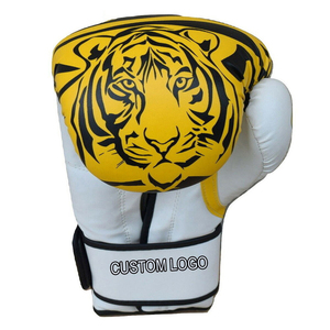Gants de boxe en cuir PU robustes personnalisés pour les fabricants, gants de sport pour l'entraînement, équipement de boxe - Product Image 2