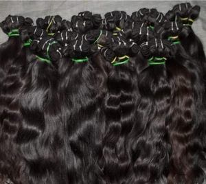 EXTENSIONS DE CHEVEUX HUMAINS 100% VIERGE NATURELLE REMY CHEVEUX TEMPLE NON TRAITÉS RAISONS NOIRES NATURELLES - Product Image 3