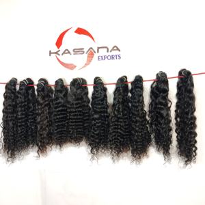 Extensions de cheveux humains ondulés à prix avantageux, alignées sur les cuticules, de couleur naturelle, fabriquées par des femmes vietnamiennes, en gros - Product Image 1