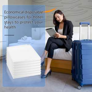 ปลอกหมอนแบบใช้แล้วทิ้ง100ชิ้นปลอกหมอนผ้านอนวูฟเวนสีขาวผ้านุ่มระบายอากาศได้ดีเหมาะสำหรับหมอนส่วนใหญ่ - Product Image 6