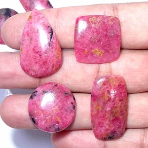 Cabujón de tamaño libre de piedras preciosas sueltas de cuarzo Rodonita Natural de alta calidad AAA + para la fabricación de joyas - Product Image 1