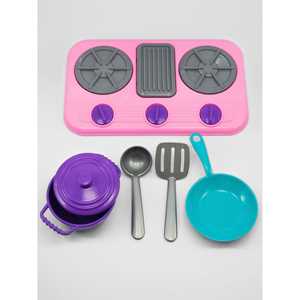 Ensemble de jeu Little Chef en plastique PC, cuisine et service à thé, jouet pour garçons et filles, ensemble de jeu préscolaire DIY en boîte - Product Image 4