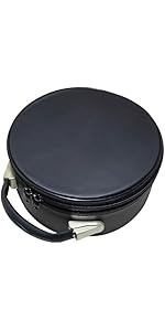 Estuche para Gorra Masónica de Cuero Sintético Premium, Caja Portátil para Guardar y Exhibir Fez - Bordado a Máquina (32º Grado Escocés) - Product Image 5