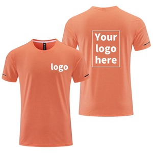 Camisetas de cuello redondo de poliéster 100% para hombre 180g Impresión digital de alta calidad Patrón sólido Color sólido - Product Image 2