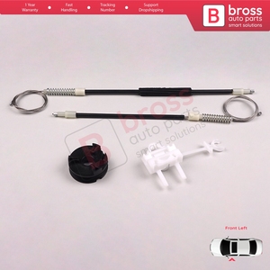 Juego de reparación de regulador de ventanilla eléctrica BWR797 delantero izquierdo para Albea Siena Palio MK1 171 172 178 1996-2016 4/5 puerta 46786201 - Product Image 3