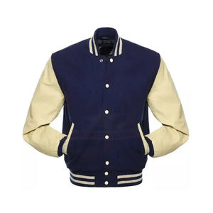 Veste universitaire formelle unisexe brodée sur mesure, en toile, fermeture éclair, poignets rayés, vintage, enduite, pour le printemps, pour les jours de match, taille XS - Product Image 2