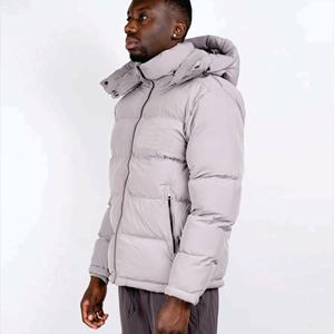 Custom Puffer Jacket Men Winter Outdoor <b>Thick</b> Hooded <b>Quilted</b> Windproof Warm Coat Custom Logo Cold Weather Insulated Jacket - Product Image 5
