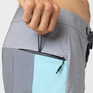 Men's Customizable Quick Dry Surf Board Shorts 4-Way Stretch Solid Pattern <b>Swim</b> Trunks OEM Service Hot Selling Swimwear - Product Image 5