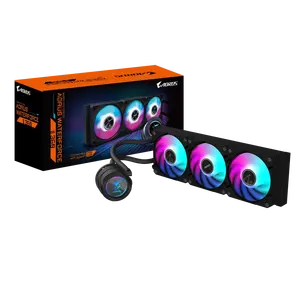 GIGABYTE AORUS WATERFORCE II 360 Liquid CPU Cooler 360mm <span class=keywords><strong>Radiateur</strong></span> 3x120mm Low Noise ARGB Fans pour Processeur GP-AORUS WATERFORCE - Product Image 1