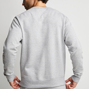 Wholesale 100% Cotton <b>Men's</b> Regular Fit <b>Pullover</b> Sweatshirt Winter Plain Dyed Breathable Quick Dry Crewneck OEM Available - Product Image 3