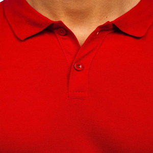 Polo manches courtes en coton et polyester à motif uni avec logo personnalisé pour hommes, vêtements d'été avec bouton en gros - Product Image 6