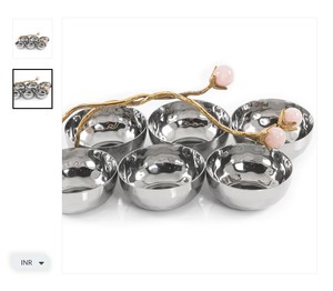 Bol décoratif artistique à la mode Pièce maîtresse de table de luxe élégante Superbe accent de maison parfait pour le salon - Product Image 1