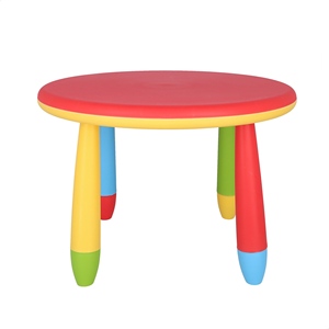 Tavolino rotondo rosso in plastica WELL HOME per bambini 70x48cm - Tavoli per bambini - Product Image 6