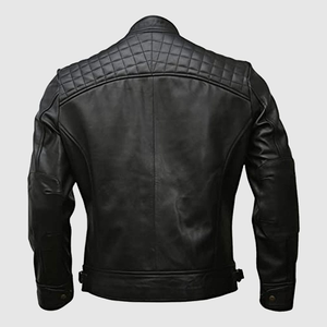top selling new design Classic College Style <b>Trucker</b> Leather <b>Jackets</b> premium quality <b>men</b> motorbike leather <b>jacket</b> for <b>men</b> - Product Image 6