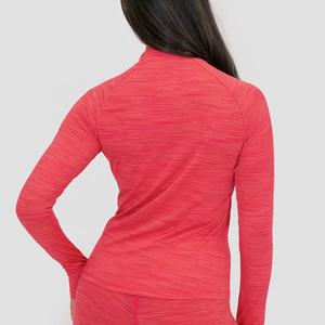 Veste de gymnastique extensible de couleur unie pour femmes en polyester personnalisable avec fermeture à glissière pour l'hiver - Product Image 5