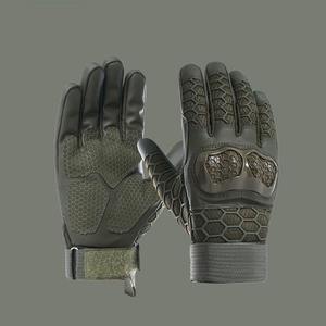 Guantes de Motocicleta Antideslizantes con Pantalla Táctil al por Mayor, Guantes Tácticos de Cuero Resistentes al Viento para Ciclismo al Aire Libre, Motocicleta, Pakistán - Product Image 4