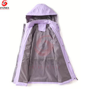 Chaqueta Softshell Nueva con Diseño de Logotipo Personalizado, Ropa de Invierno para Mujer, Cortavientos, Impermeable, Transpirable, con Capucha, Forrada, con Cierre, Tallas Grandes - Product Image 3