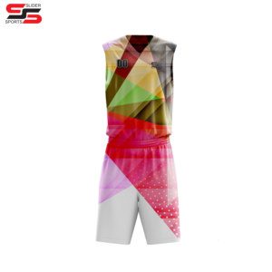 Ensemble de maillots de basket-ball en maille double face personnalisés, impression par sublimation, uniformes de basket-ball réversibles pour l'entraînement des jeunes - Product Image 3