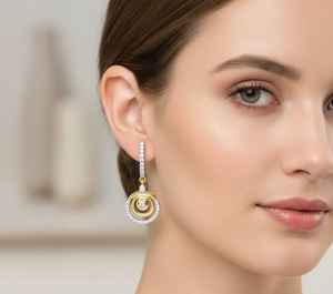 Pendientes de Diamantes Redondos y Cuadrados - Product Image 6