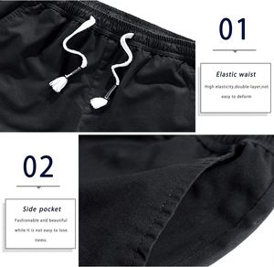 Shorts décontractés pour hommes Modran – Confortables, infroissables, séchage rapide, respirants, taille haute, braguette zippée, qualité supérieure, coton uni - Product Image 2