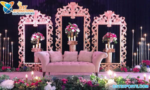 Cadre 3D de scène de mariage Royal, décoration moderne d'arrière-plan pour scène de mariage, décor fantaisie - Product Image 5