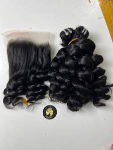 Nuevo Top 2024 Paquetes de cabello rizado hinchable Cabello natural que teje Cabello humano virgen crudo de Vietnam - Product Image 2