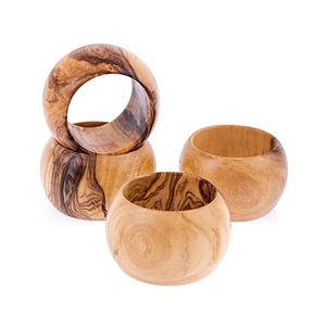 Custom Shape Designer Handmade <b>Napkin</b> Rings Good Quality Colored Wooden <b>Napkin</b> <b>Holders</b> For Wedding Party Dinner Table Decoration - Product Image 1