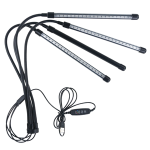 Large 4 Plate Plant Growth LED Strip <b>Light</b> Remote Control <b>Timer</b> Stand COB Chip 3000K Color Temperature Indoor Bloom IP65 - Product Image 3